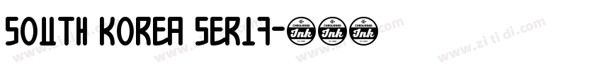 South Korea Serif字体转换